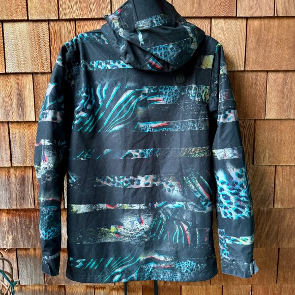 EUC VOLCOM Hooded SID Lightweight Zip Front Snowboard Jacket in Men's Small - Picture 5 of 11
